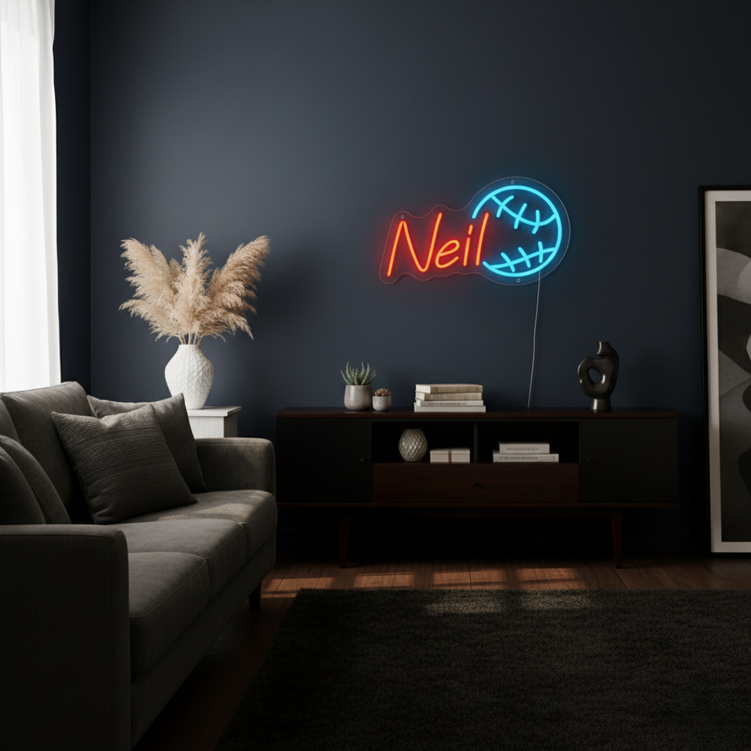 Neil Name LED Name Neon Sign by LEDNeons - Decorate your space with this Bright personalized Neon Sign.