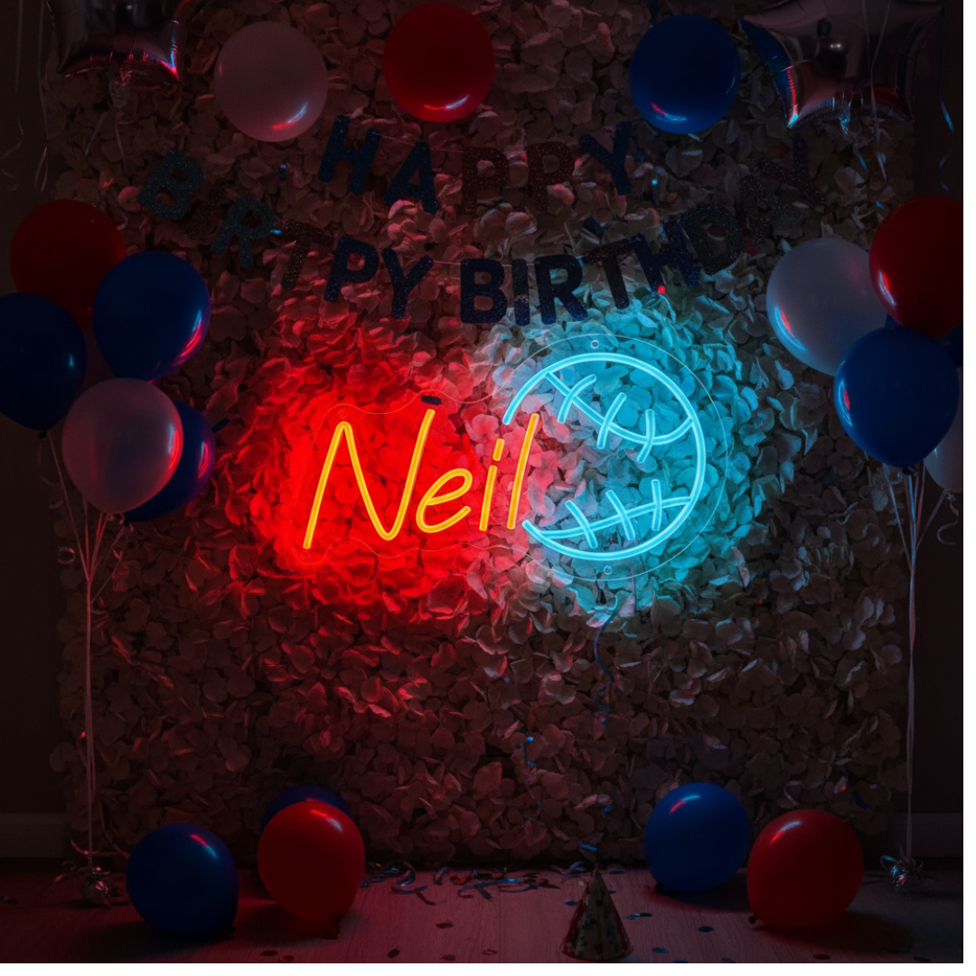 Neil Name LED Name Neon Sign by LEDNeons - Decorate your space with this Bright personalized Neon Sign.
