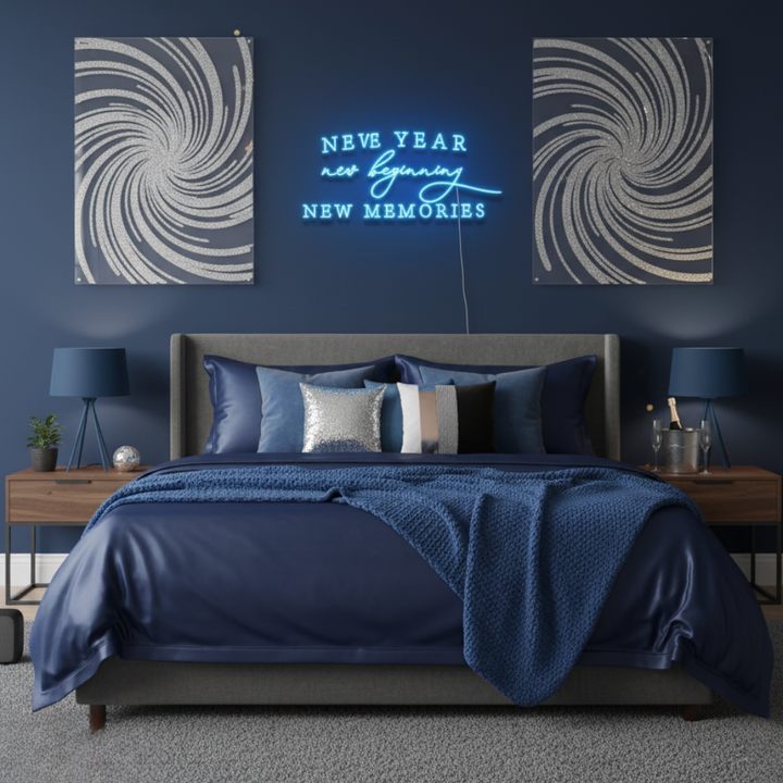 New Year New Beginning New Memories Neon Sign by LEDNeons – Inspiring New Year LED Wall Décor