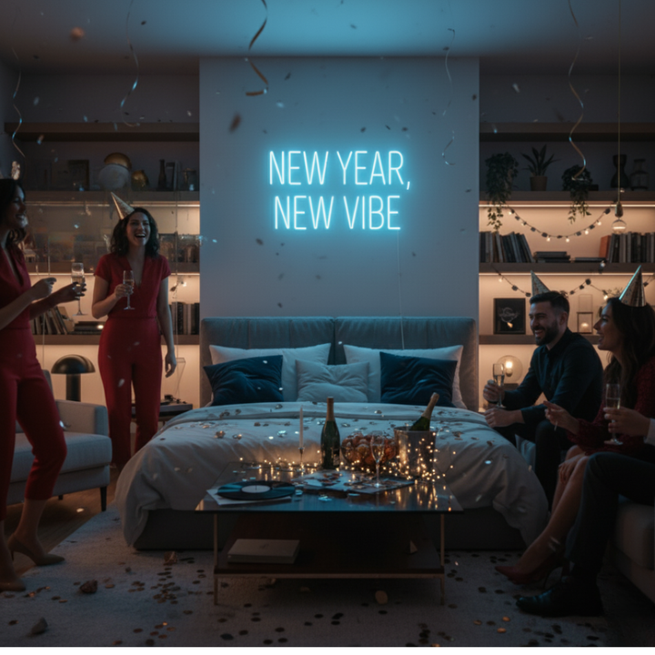 New Year New Vibe Neon Sign by LEDNeons – Bright, stylish LED decor