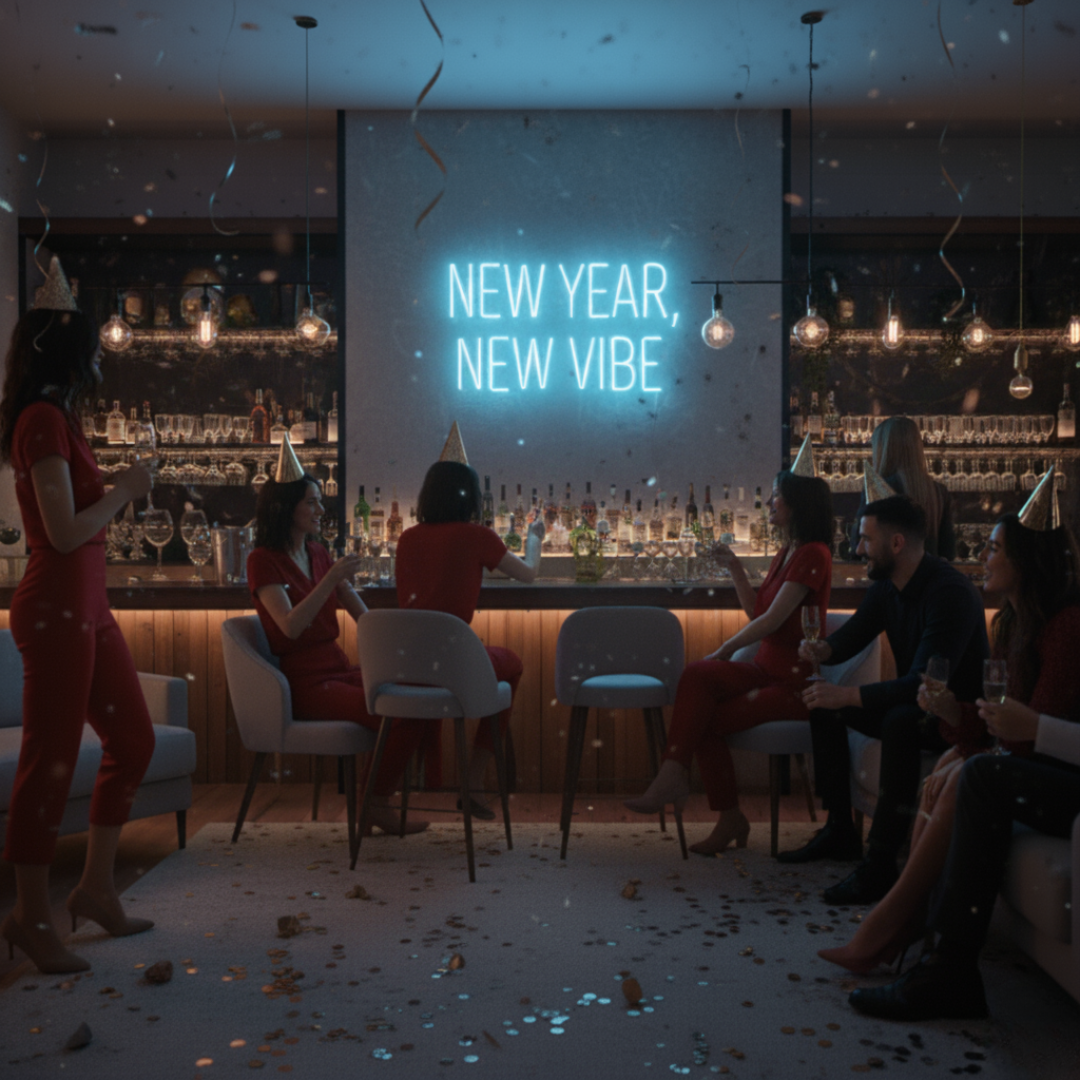 New Year New Vibe Neon Sign by LEDNeons – Bright, stylish LED decor