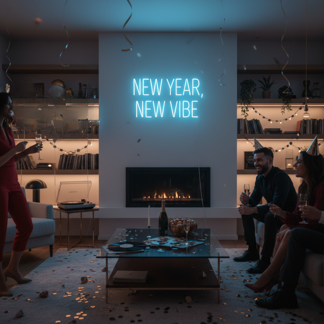 New Year New Vibe Neon Sign by LEDNeons – Bright, stylish LED decor