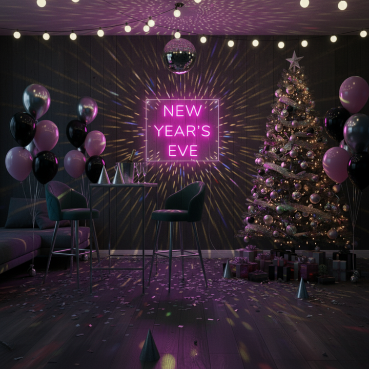 New Year’s Eve LED Neon Sign by LEDNeons - glowing festive sign perfect for countdown parties, events, and New Year celebrations.