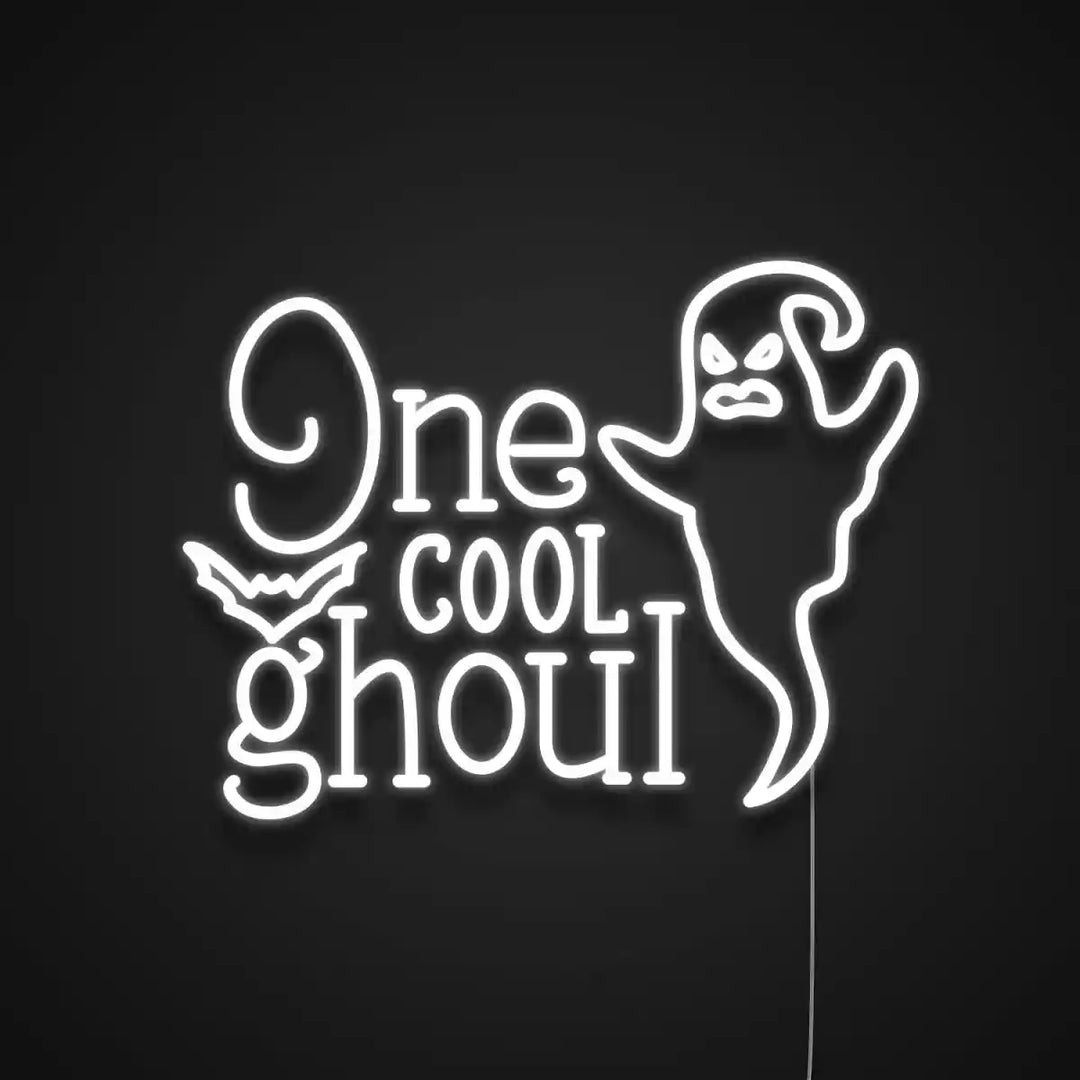 One Cool Ghoul Halloween LED Neon Sign by LEDNeon's - Transform your space with Halloween LED Neon Sign