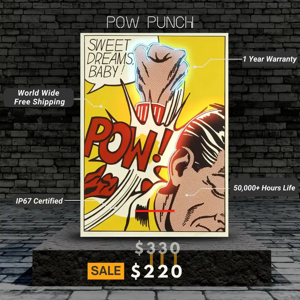 POW Punch UV Neon Light Specification by LEDNeons