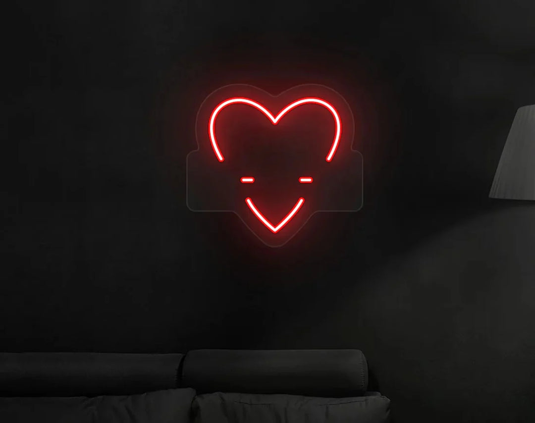 Personalized Date Heart Valentine's Day Neon Sign by LEDNeons