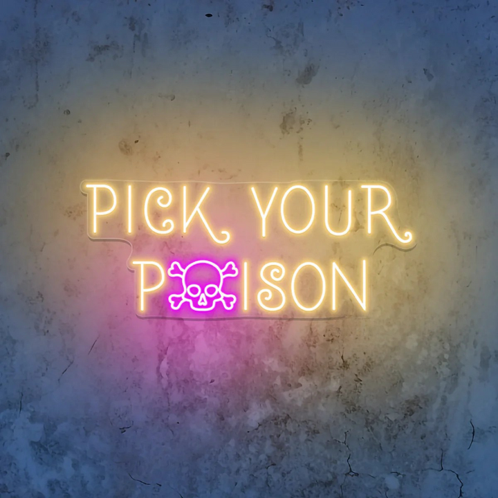 Pick Your Poison Halloween LED Neon Sign by LEdNeon's oerfect for Halloween.