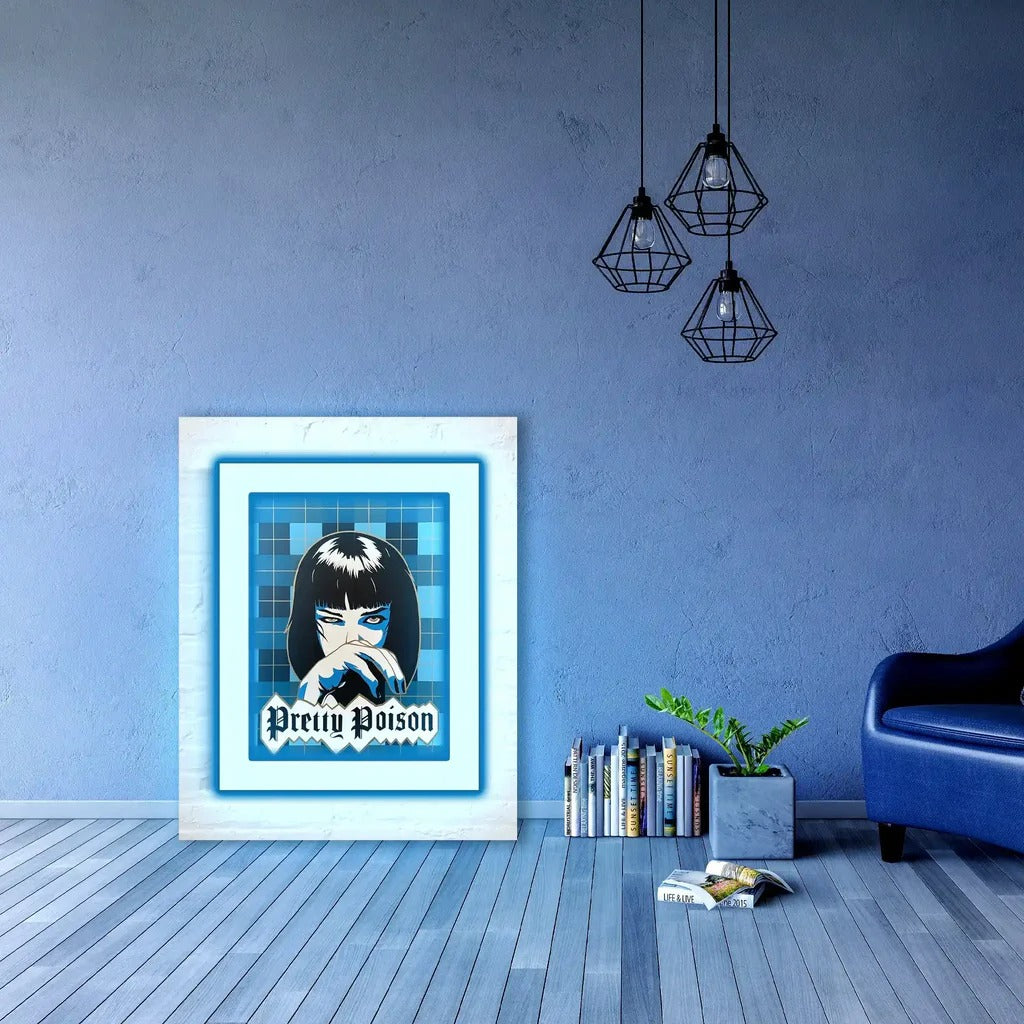 Pretty Poison Blue Lady UV Light by LEDNeon's 