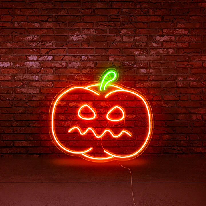 Pumpkin carving Halloween LED Neon Sign by LEDNeon's - Transform your space with Halloween LED Neon Sign