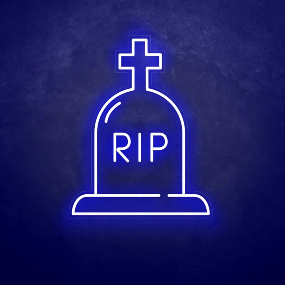 RIP Halloween LED Neon Sign by LEDNeons - Blue