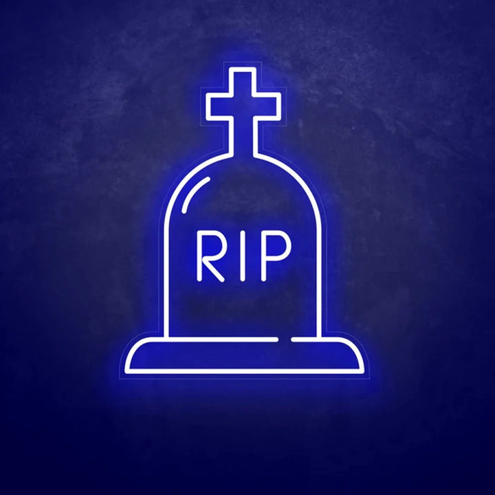 RIP Halloween LED Neon Sign by LEDNeons - Blue