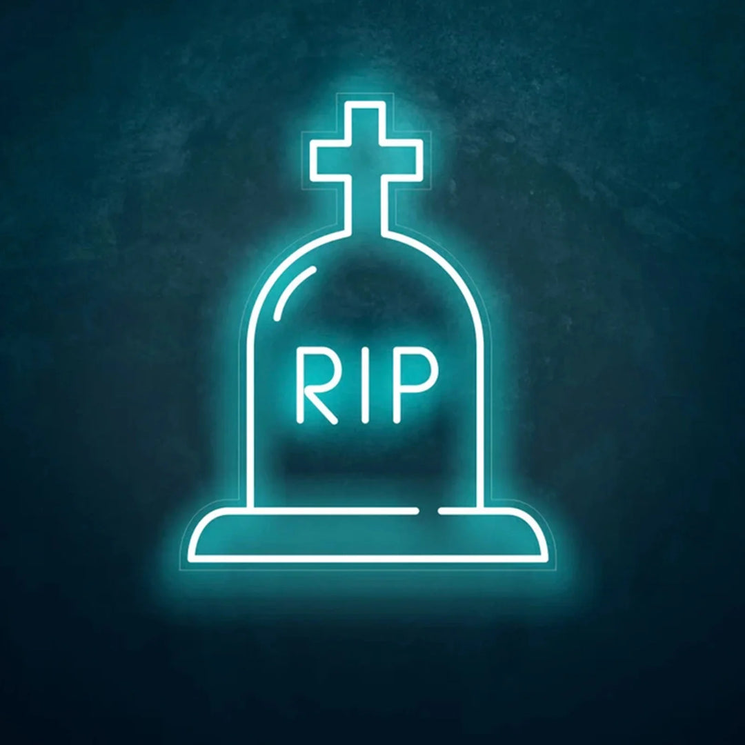 RIP Halloween LED Neon Sign by LEDNeons - Warm White