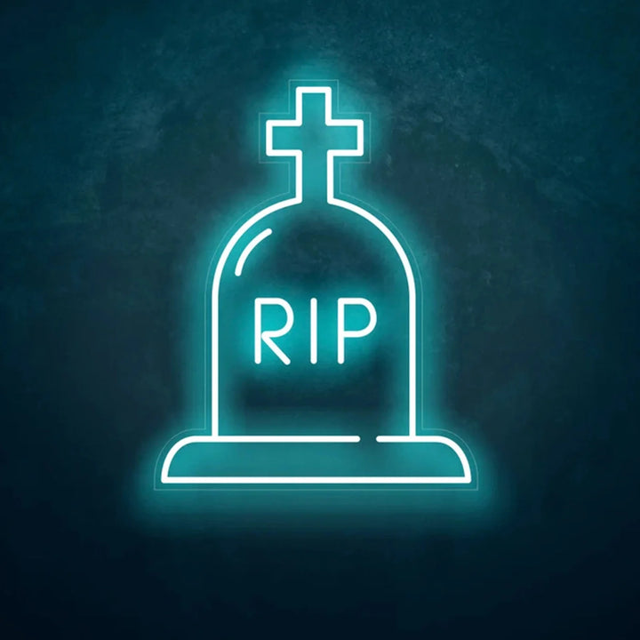 RIP Halloween LED Neon Sign by LEDNeons - Warm White