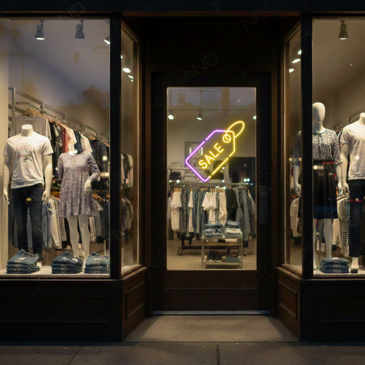 Sale Business Neon Sign by LEDNeons - Modern neon sign  Great for boosting visibility and drawing attention to promotions.