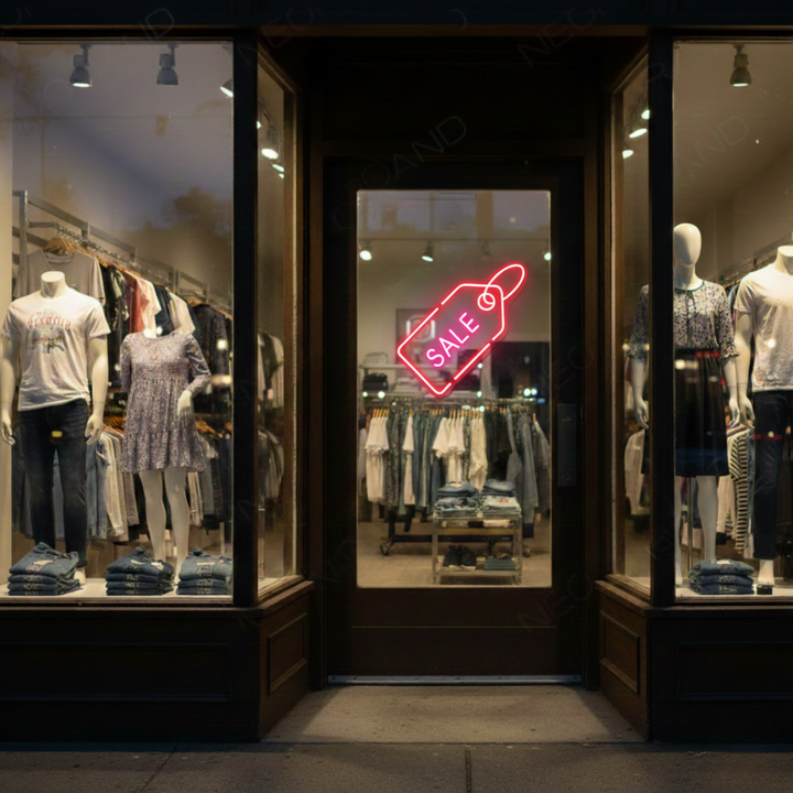 Sale Business Neon Sign by LEDNeons - Modern neon sign  Great for boosting visibility and drawing attention to promotions.