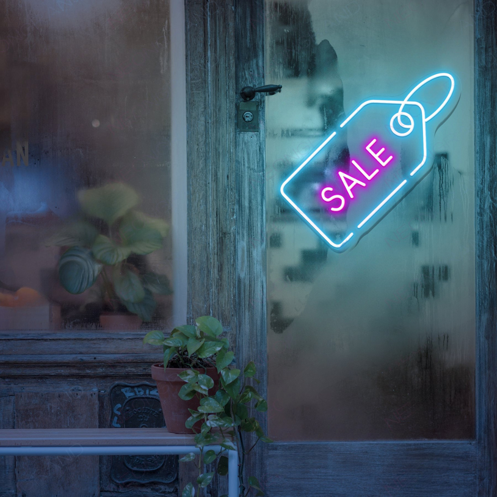 Sale Business Neon Sign by LEDNeons - Modern neon sign  Great for boosting visibility and drawing attention to promotions.