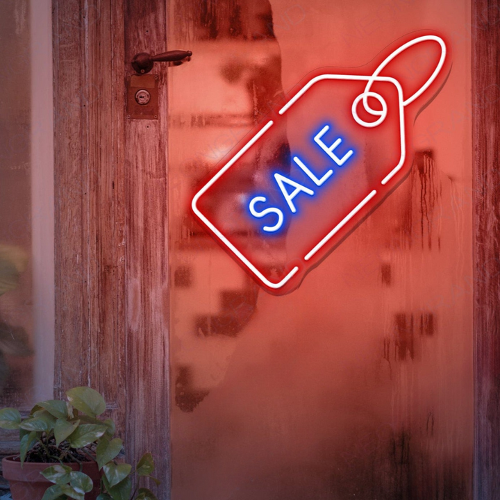 Sale Business Neon Sign by LEDNeons - Modern neon sign  Great for boosting visibility and drawing attention to promotions.