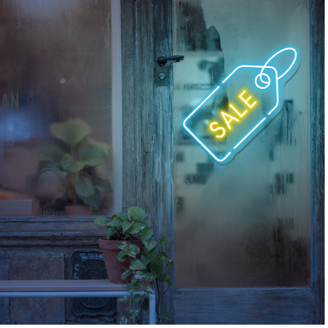 Sale Business Neon Sign by LEDNeons - Modern neon sign  Great for boosting visibility and drawing attention to promotions.