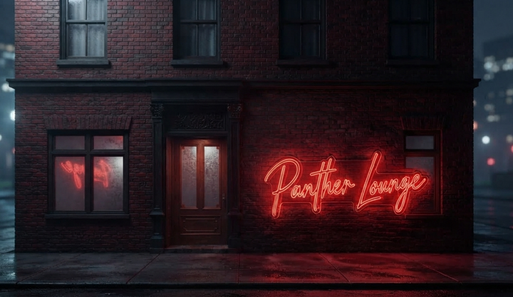 Custom Neon Sign for Panther lounge