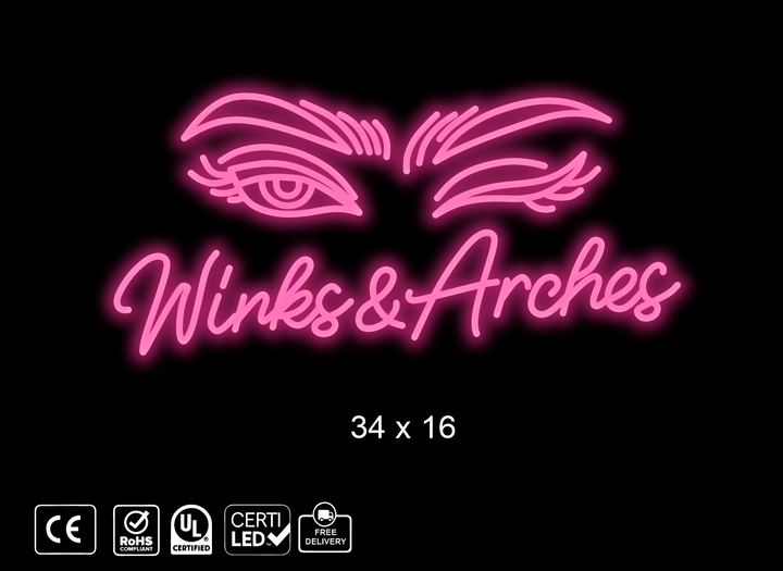 Updated custom neon sign for Makenzy Toro