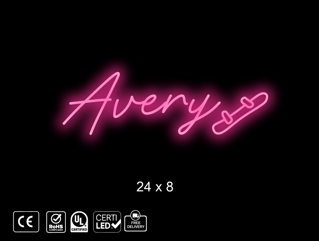Custom Neon sign , Avery