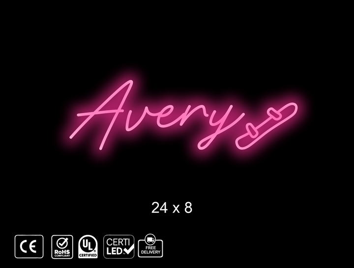 Custom Neon sign , Avery