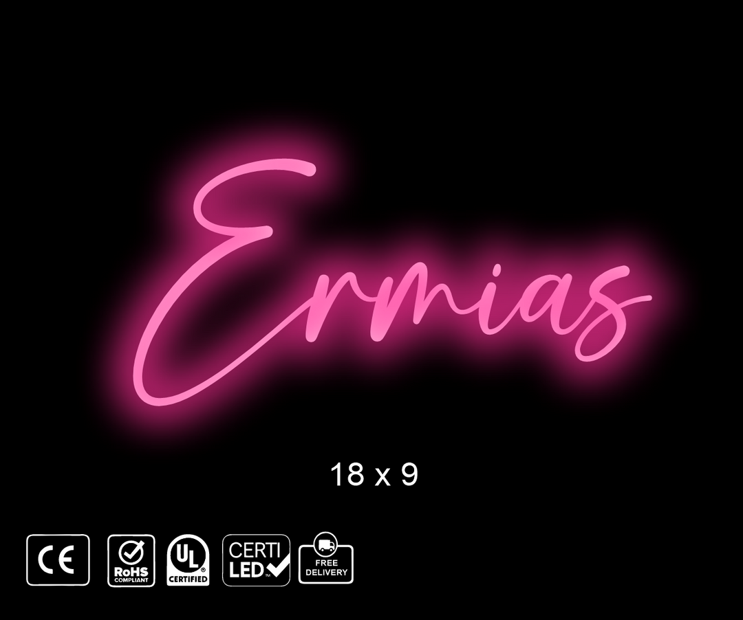Custom neon sign for L. Canales