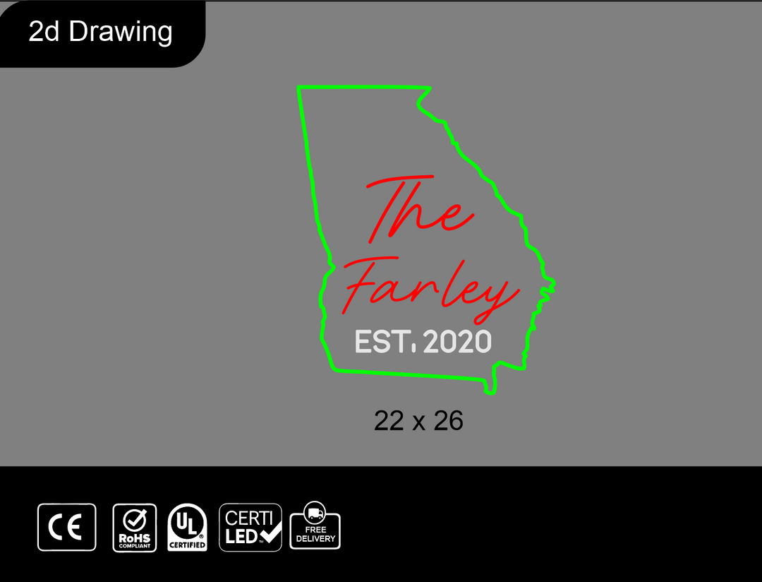 Custom Neon sign for Brian Farley