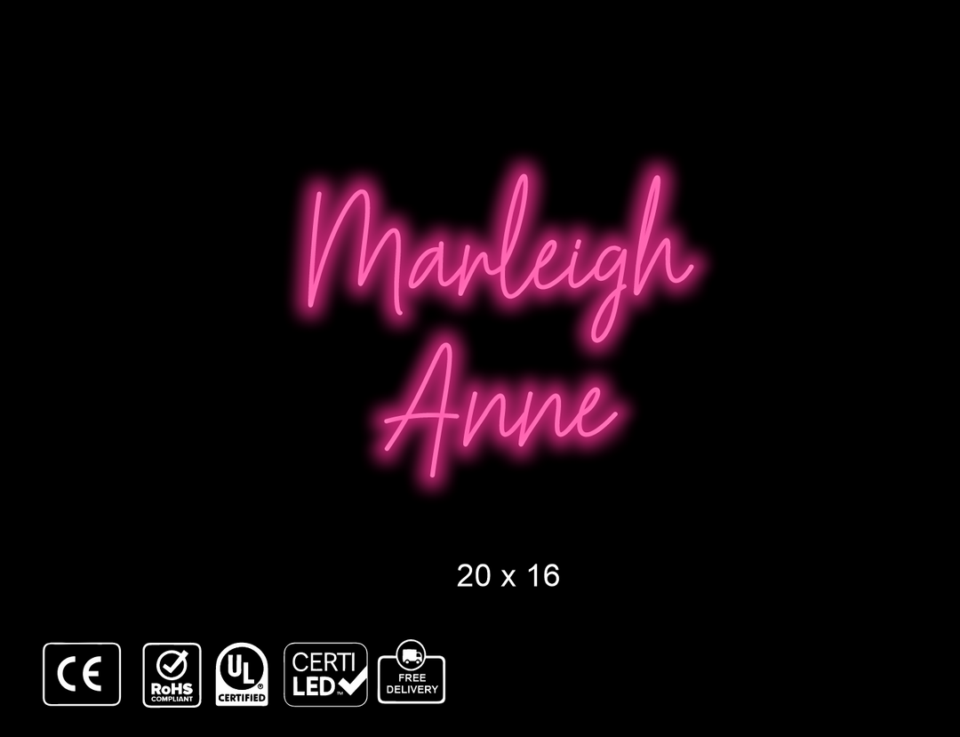 Custom Neon sign for Laurabeth Langley