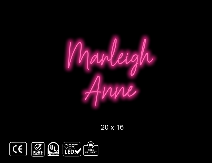 Custom Neon sign for Laurabeth Langley