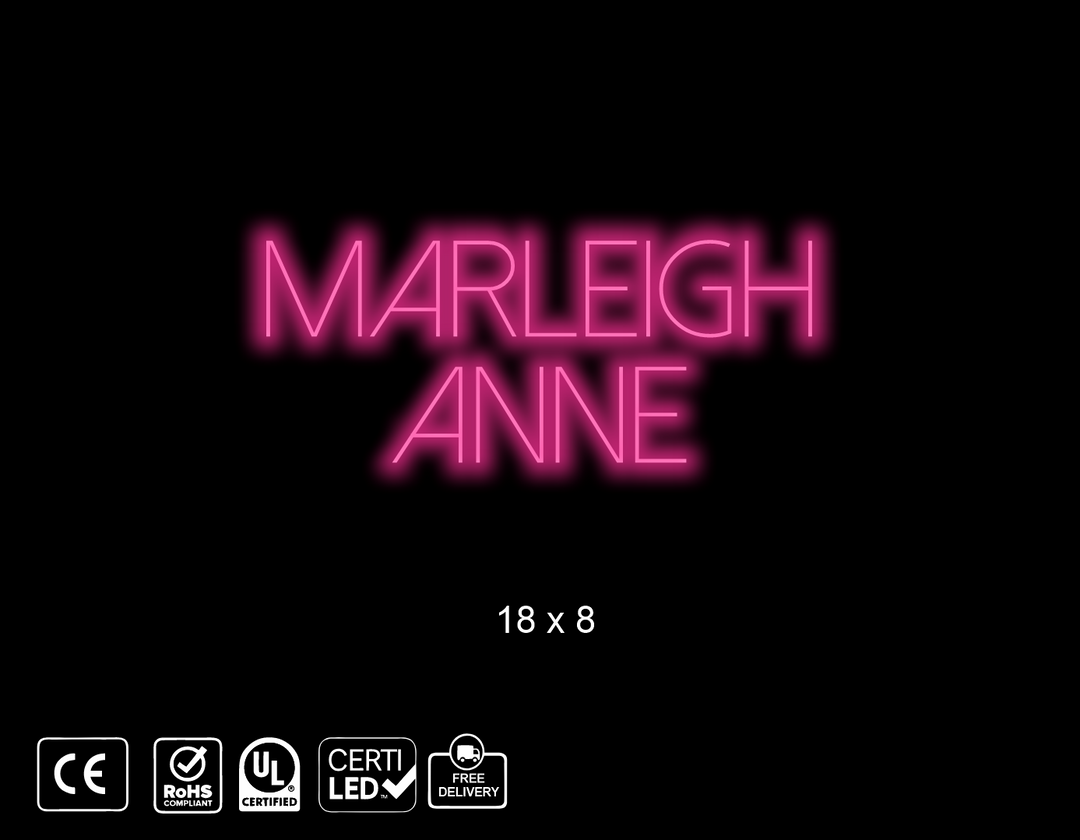 Custom Neon sign for Laurabeth Langley