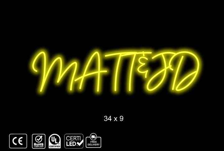 Custom Neon sign for D. Stu