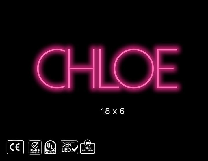 Custom Neon sign for Justin Cates