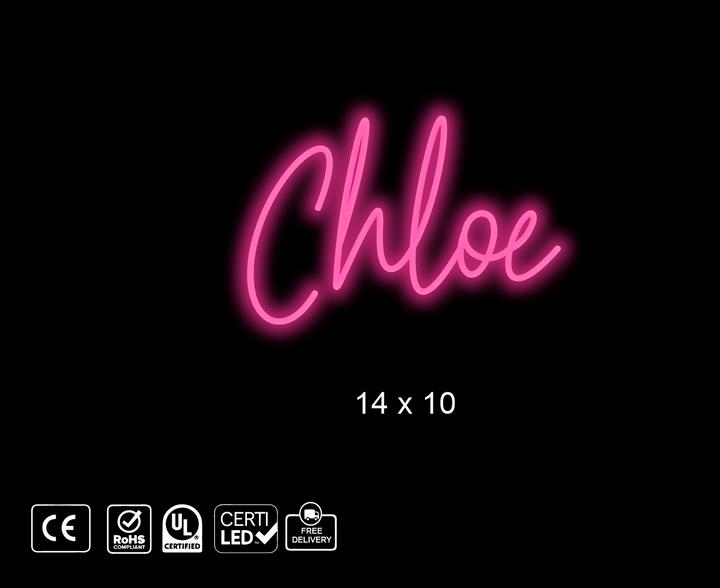 Custom Neon sign for Justin Cates