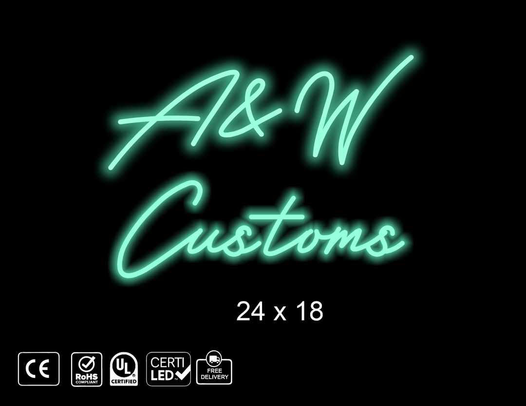 Custom Neon sign for A.A. Ingram