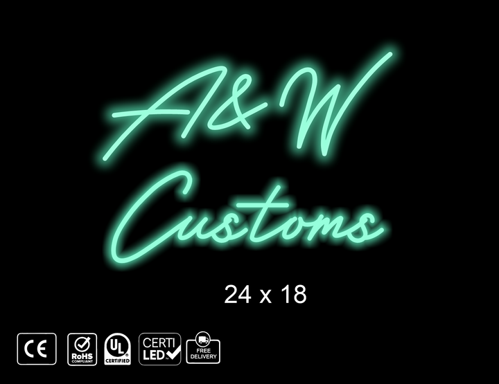 Custom Neon sign for A.A. Ingram