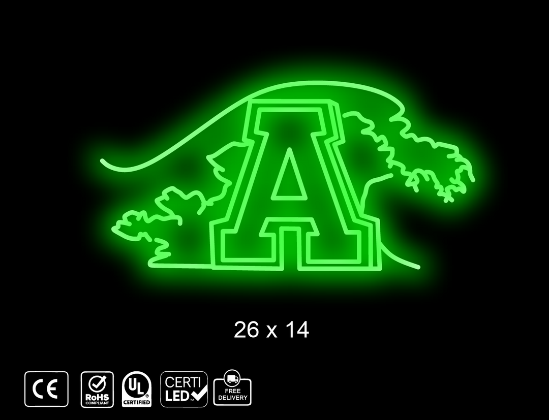 Updated custom neon sign for Mat Rikard