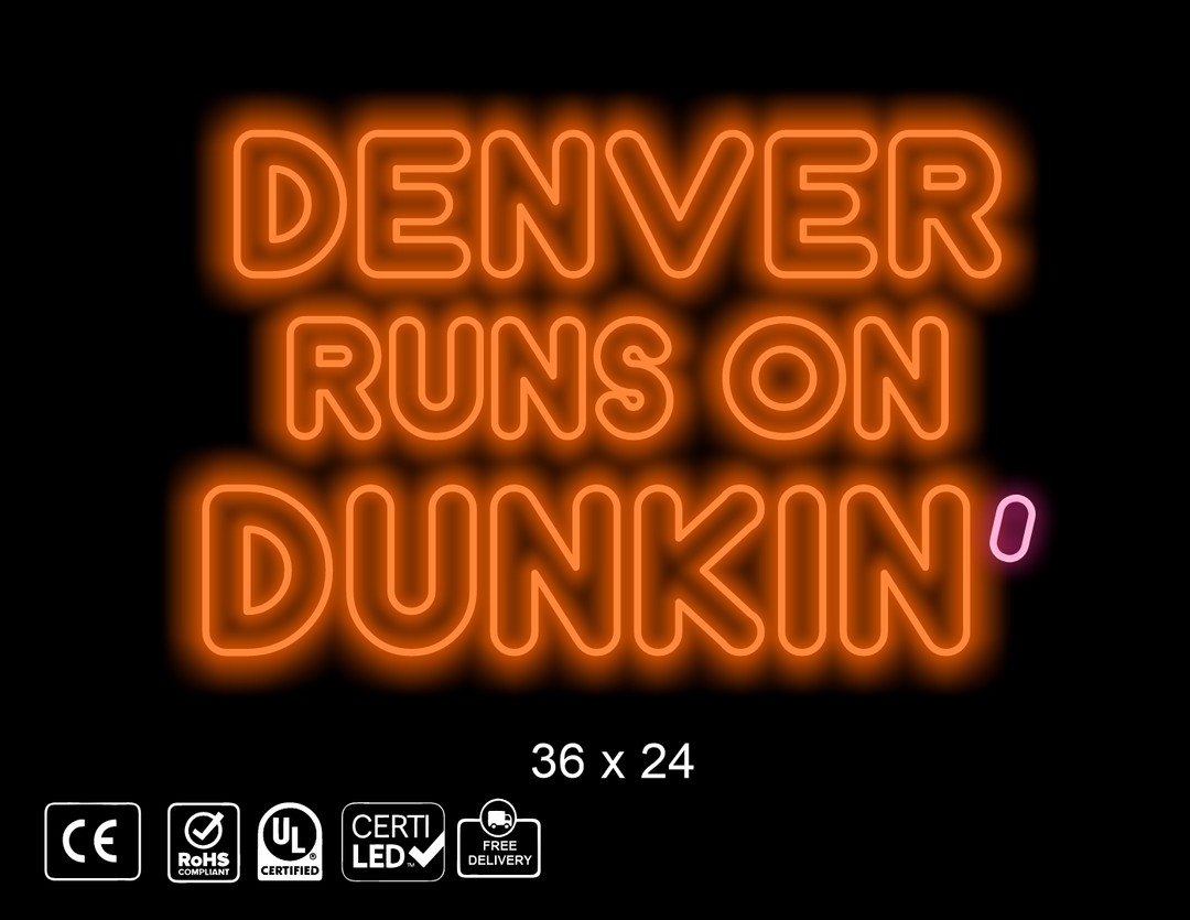 Updated custom neon sign for Laura