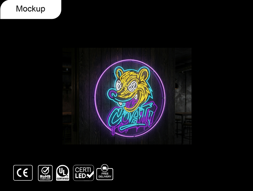 Custom Neon sign for Paulina (36"W x 36"H)