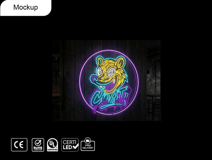 Custom Neon sign for Paulina (36"W x 36"H)