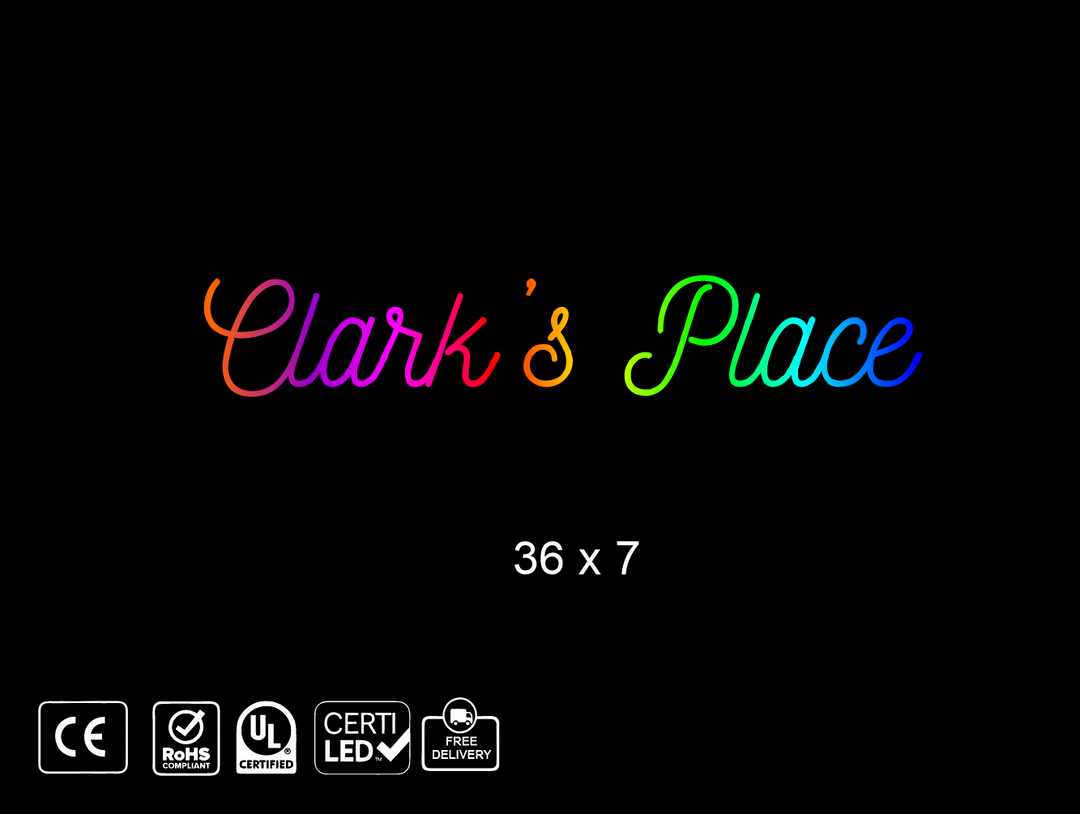 Custom Neon sign for Clark