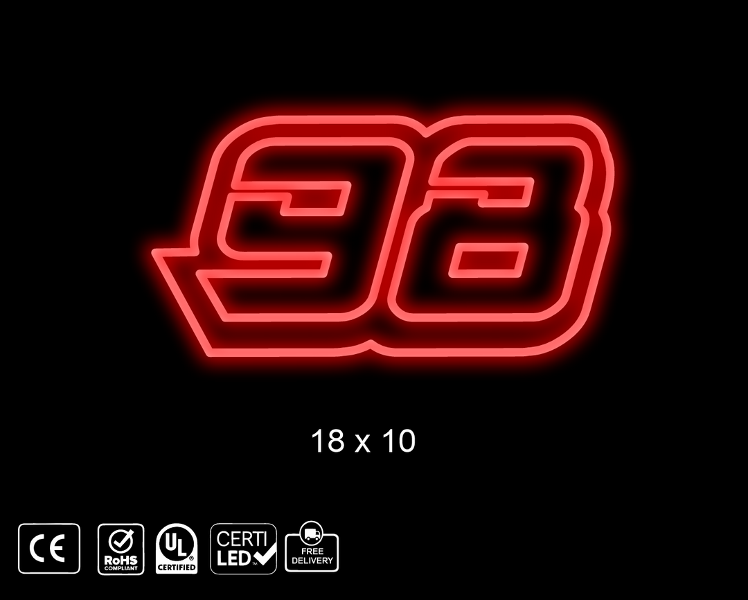 98 Custom Neon sign for Heather Bennett