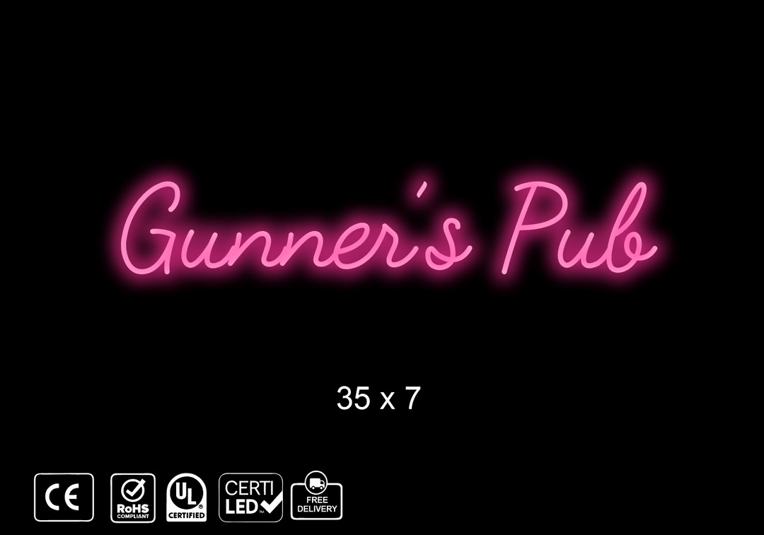 Custom Neon sign , Gunner’s
