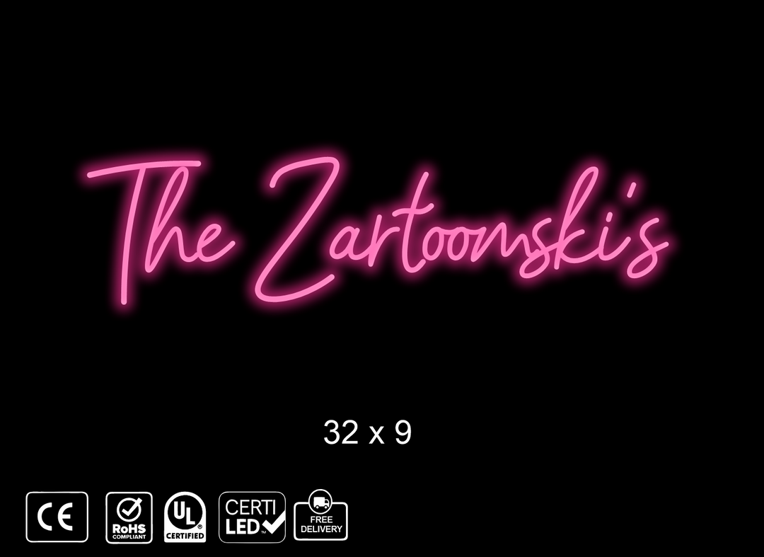 Custom neon sign for Matt Zaryski