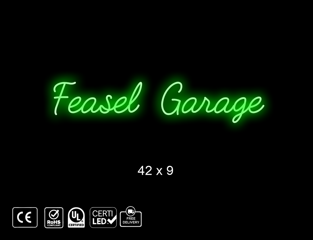 Custom Neon sign for Travis Feasel