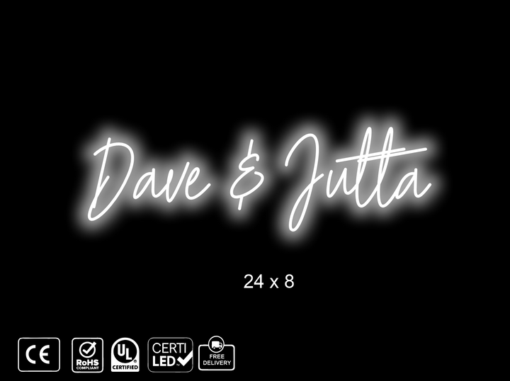 custom Neon sign for David R.