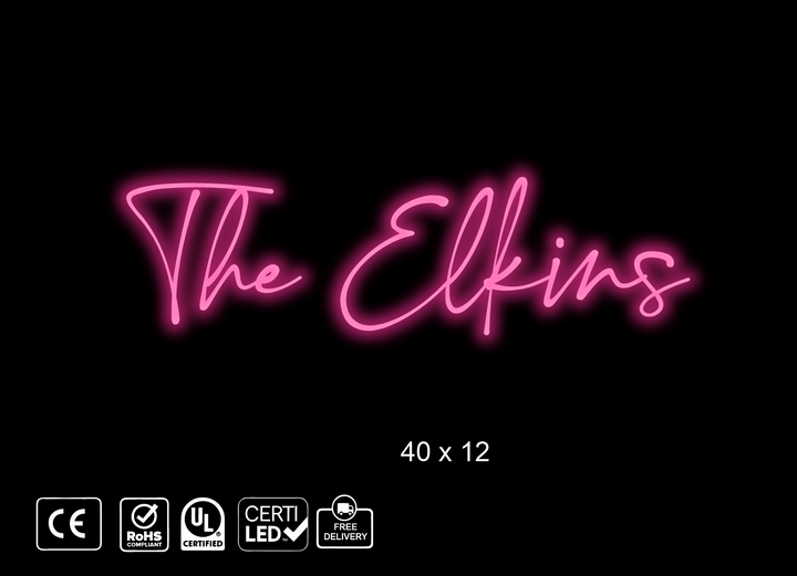 custom neon sign for Elkins