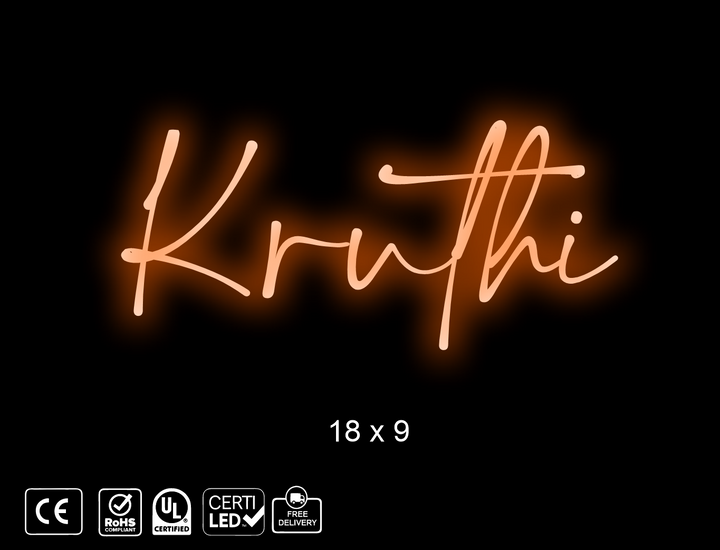 Custom Neon sign for Keerthi Prasanna