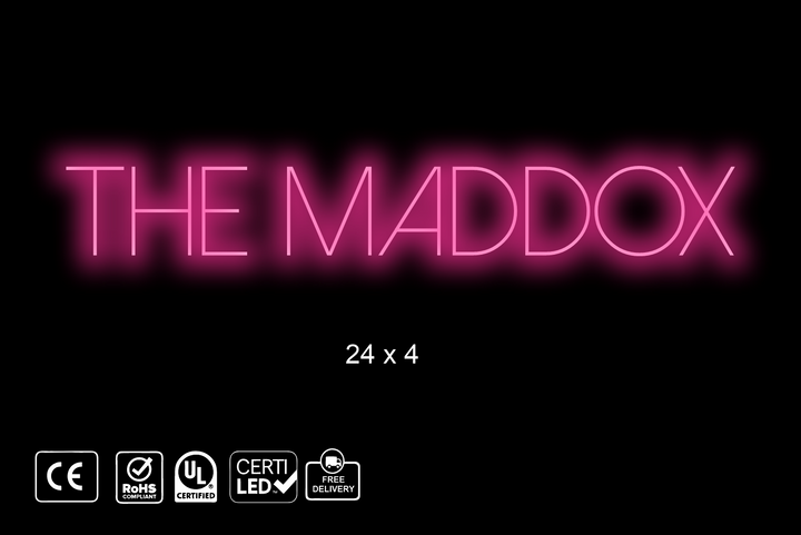 custom Neon sign Chris Maddox