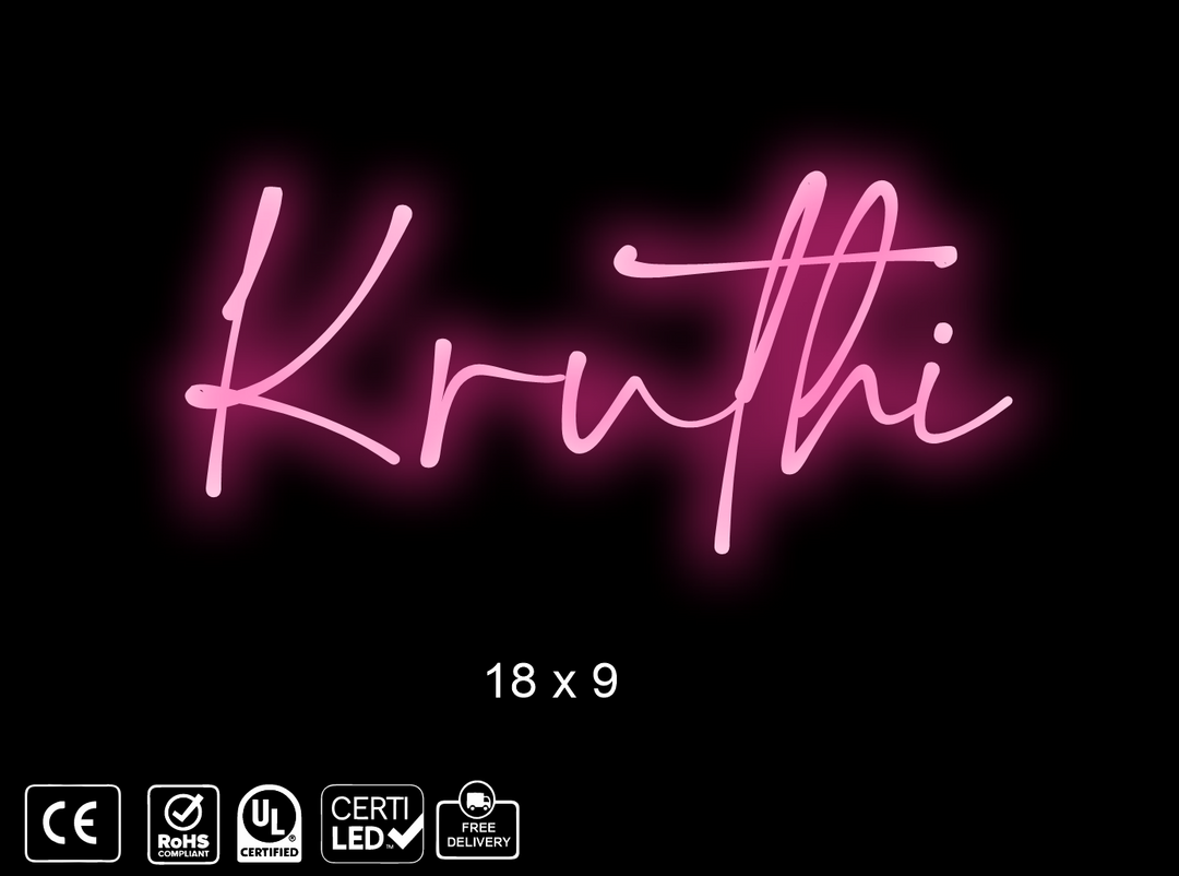 Custom Neon sign for Keerthi Prasanna